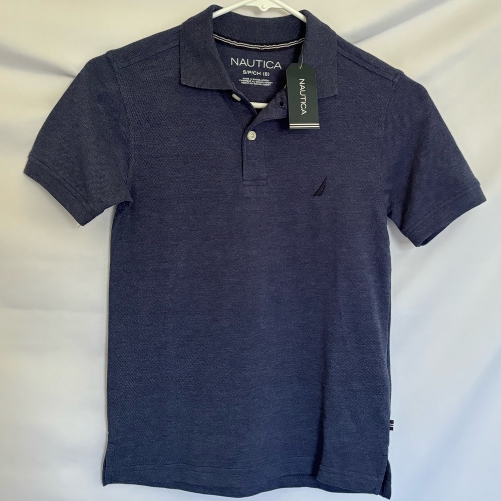 Nautica Boy’s Navy Polo. Size 8